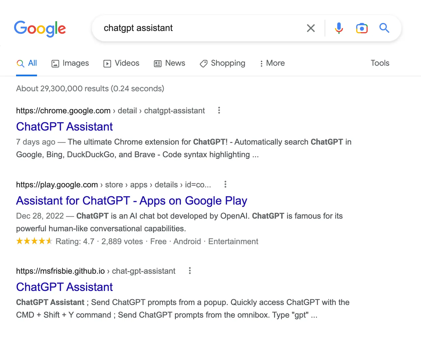 ChatGPT Assistant SEO